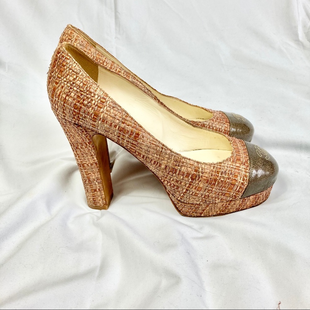 ⚡️⚡️ HOST PICK ⚡️⚡️Chanel raffia pumps size 37.5 - Picture 6 of 11